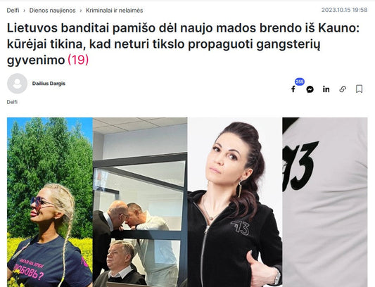 NETURIME TIKSLO PROPAGUOTI GANGSTERIŲ GYVENIMO