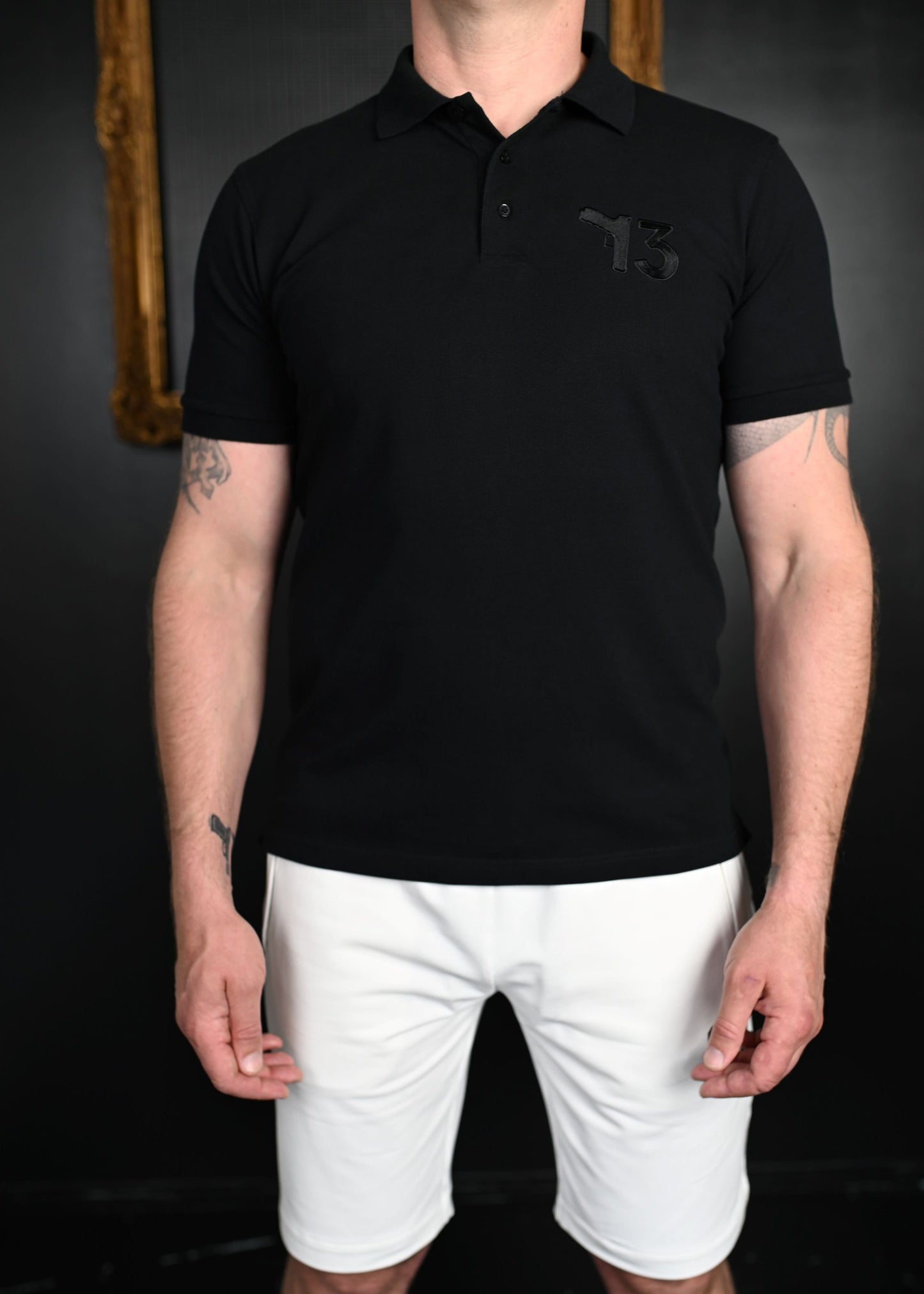 Vyriški polo marškinėliai "13 OPG black"