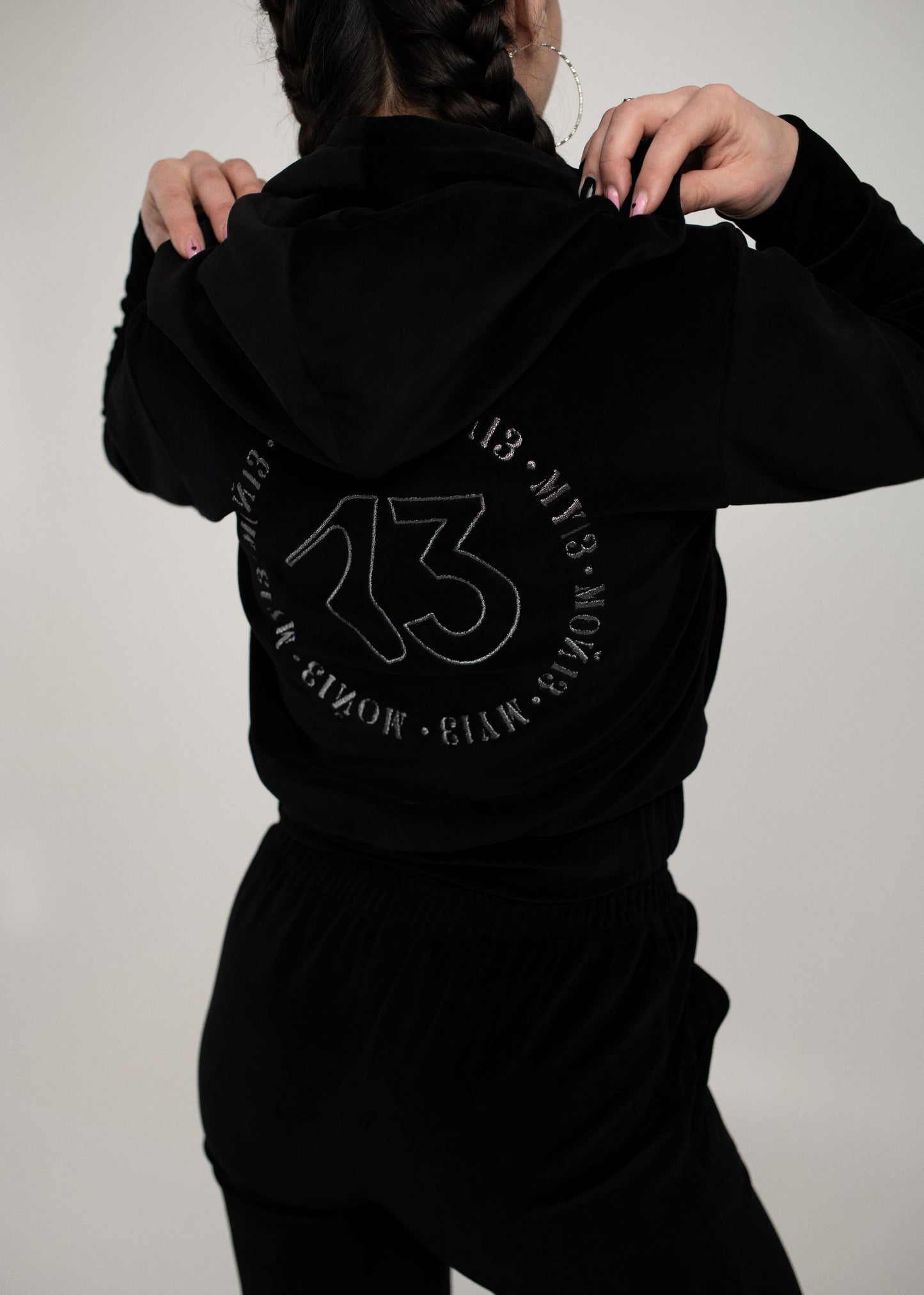Moteriškas aksominis švarkelis "MY13 Zipper"