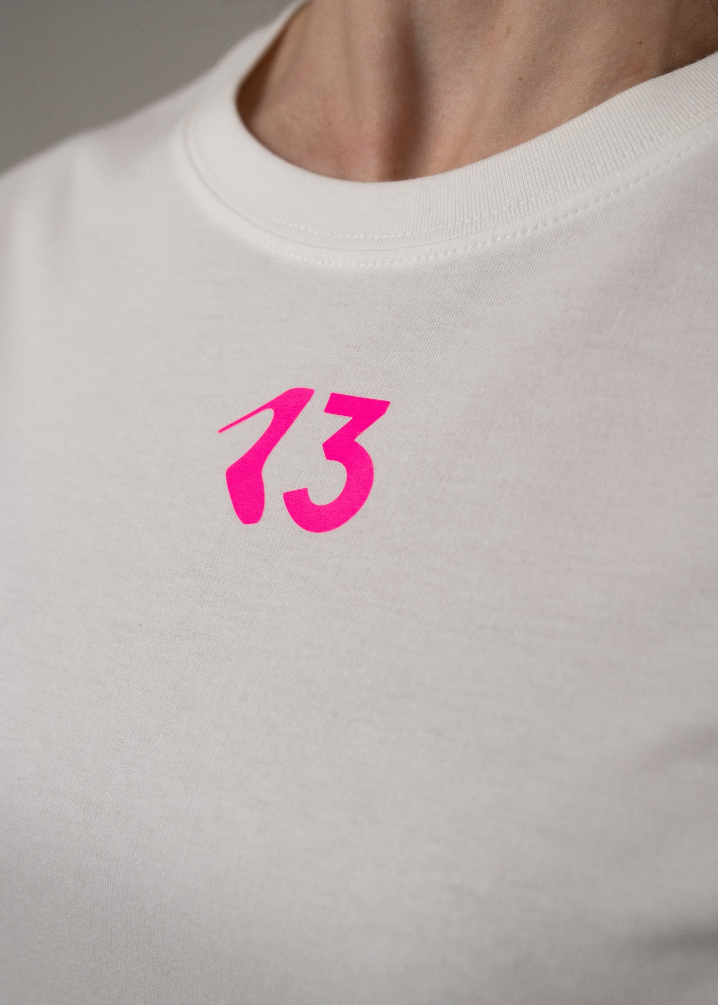Marškinėliai "13 pink heel"