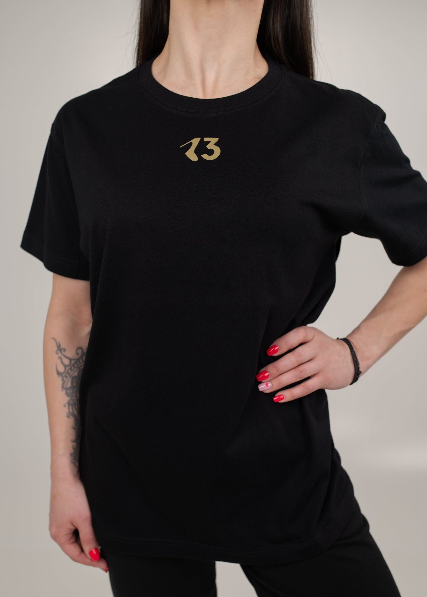 Marškinėliai "13 gold heel"