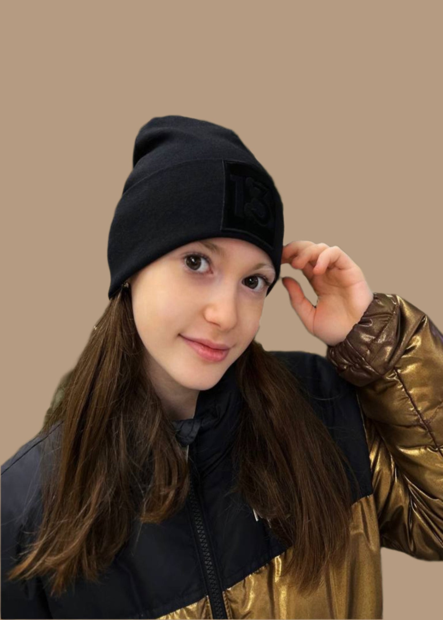 Vaikiška kepurė "MY13 teddy black"