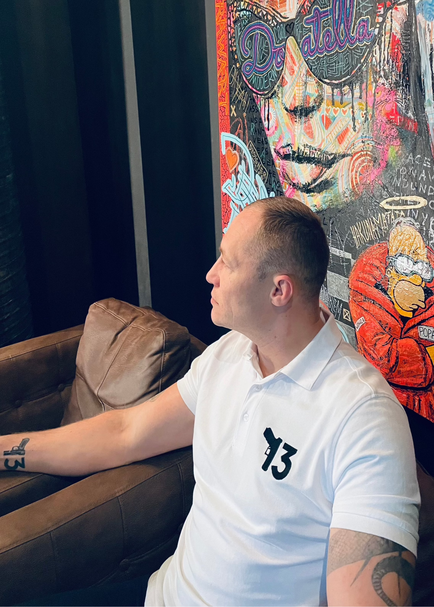 Vyriški polo marškinėliai "13 OPG white"