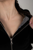 Moteriškas veliūrinis švarkelis "MY13 Zipper"