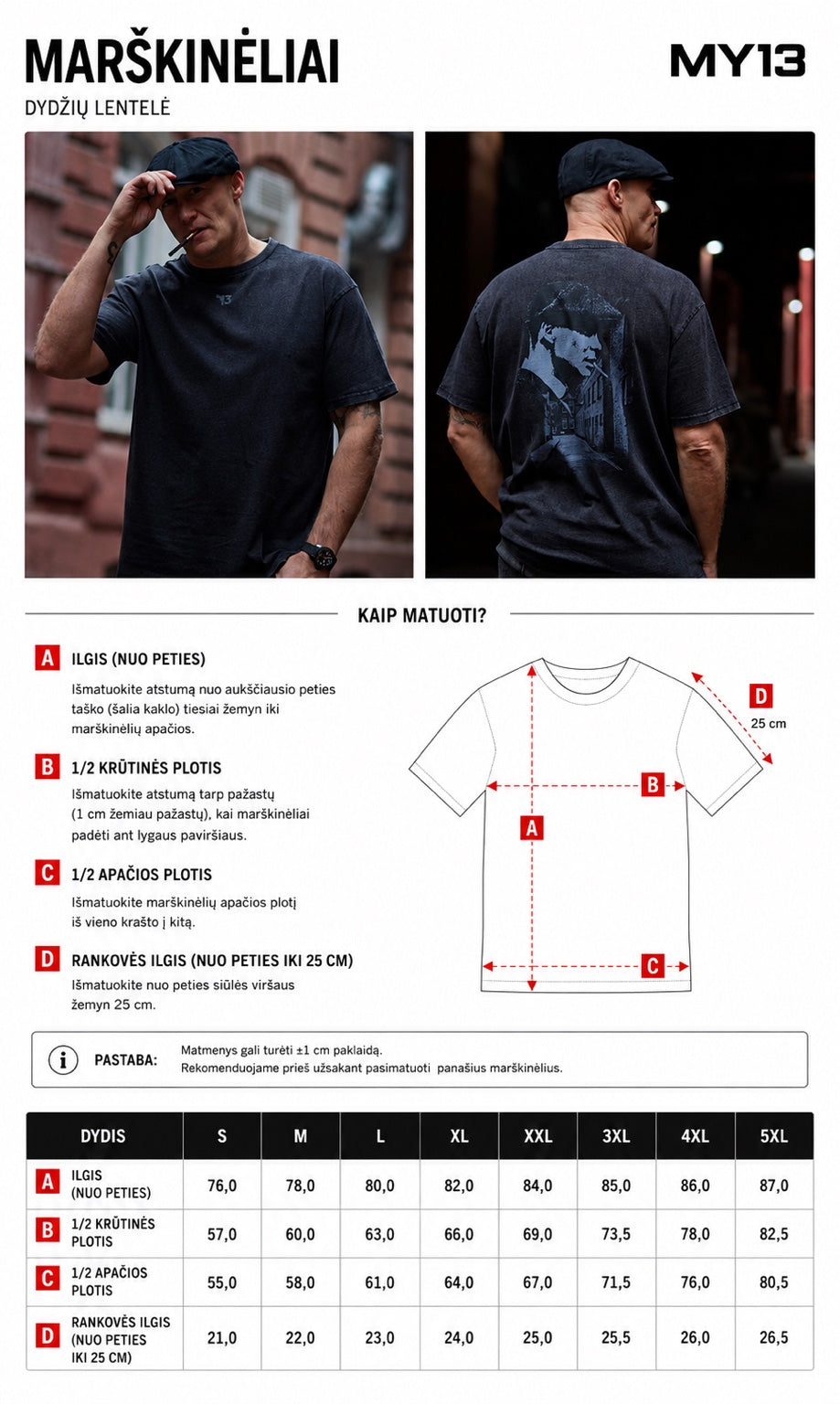 T-shirt "13 PEAKY"