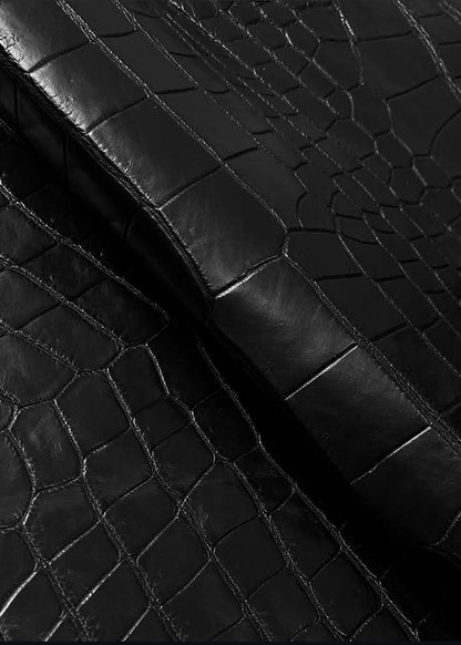 Men's jacket with genuine leather "Crocodile"