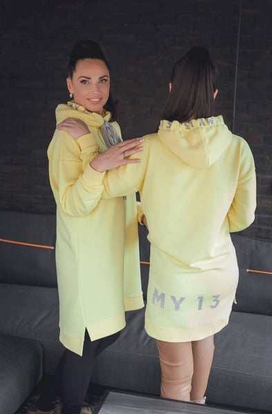 Moteriškas ilgas džemperis yellow  "MY 13 "